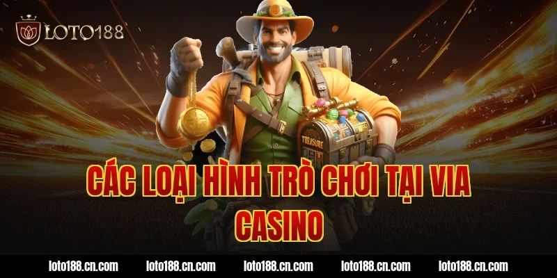 Các Loại Hình Trò Chơi Tại Via Casino