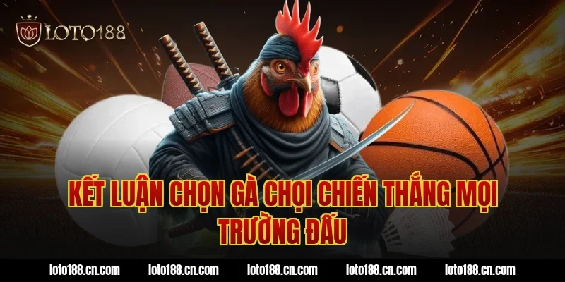 Kết luận chọn gà chọi chiến thắng mọi trường đấu